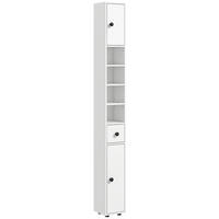 HOCHSCHRANK DE-12389 20/20/180 cm Weiß - Weiß, Holzwerkstoff (20/180/20cm) - ComfortXL