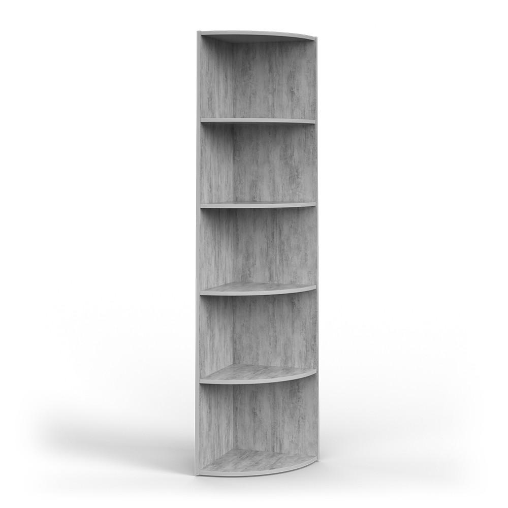 ECKREGAL Ecki Beton 40 x 180 cm - Schieferfarben, Holzwerkstoff (40/180/40cm) - Vicco