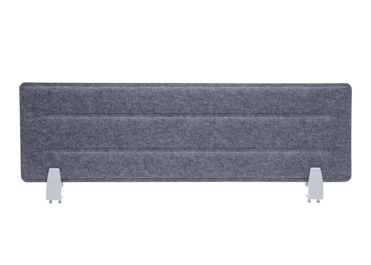 TISCHTRENNWAND Grau - Grau, Textil (100/30/1cm) - MCW
