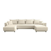 SCHLAFSOFA - 5 Personen - Samt, Stoff - Beige - - Beige, Textil (311/80/149cm) - Vente-Unique