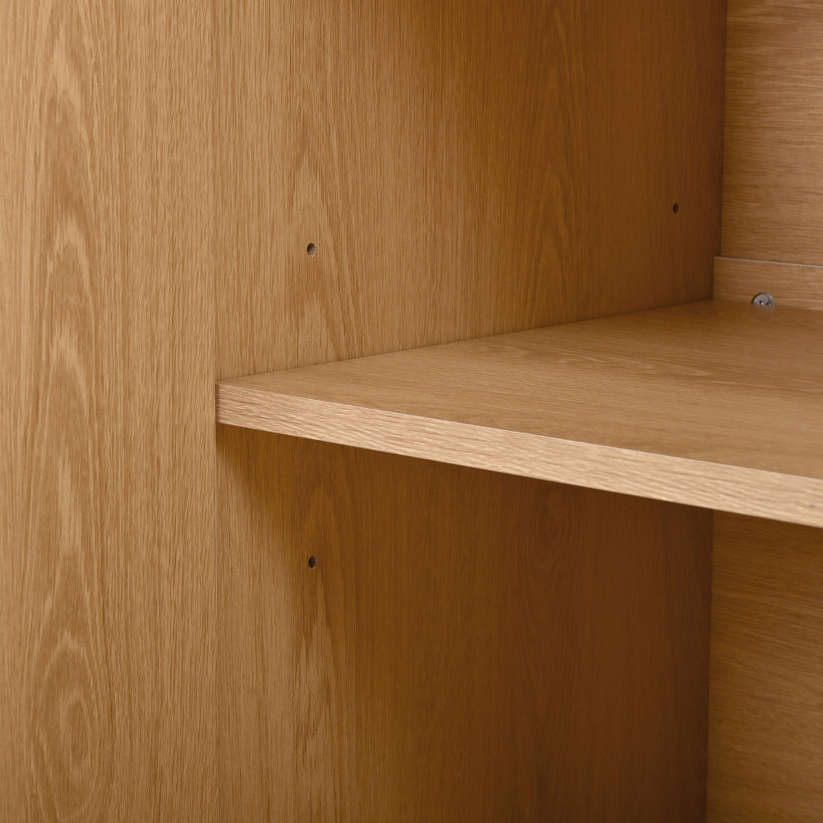 KOMODA od MDF-a 115,5x40x76 cm prirodna s dvokrilnim vratima, 3 ladice i geometrijskim frontama - prirodne boje, drvni materijal (115.5/76/40cm) - Modfu