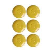 ESPRESSOUNTERTASSEN Doppio Gelb ø 12 cm 6er Set - Gelb, Keramik (12cm) - Ritzenhoff Breker