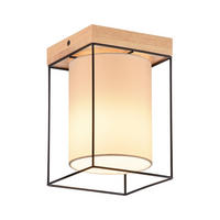 DECKENLEUCHTE Manzo 13.5/13.5/21 cm - Schwarz, Metall (13.5/13.5/21cm) - Nettlife