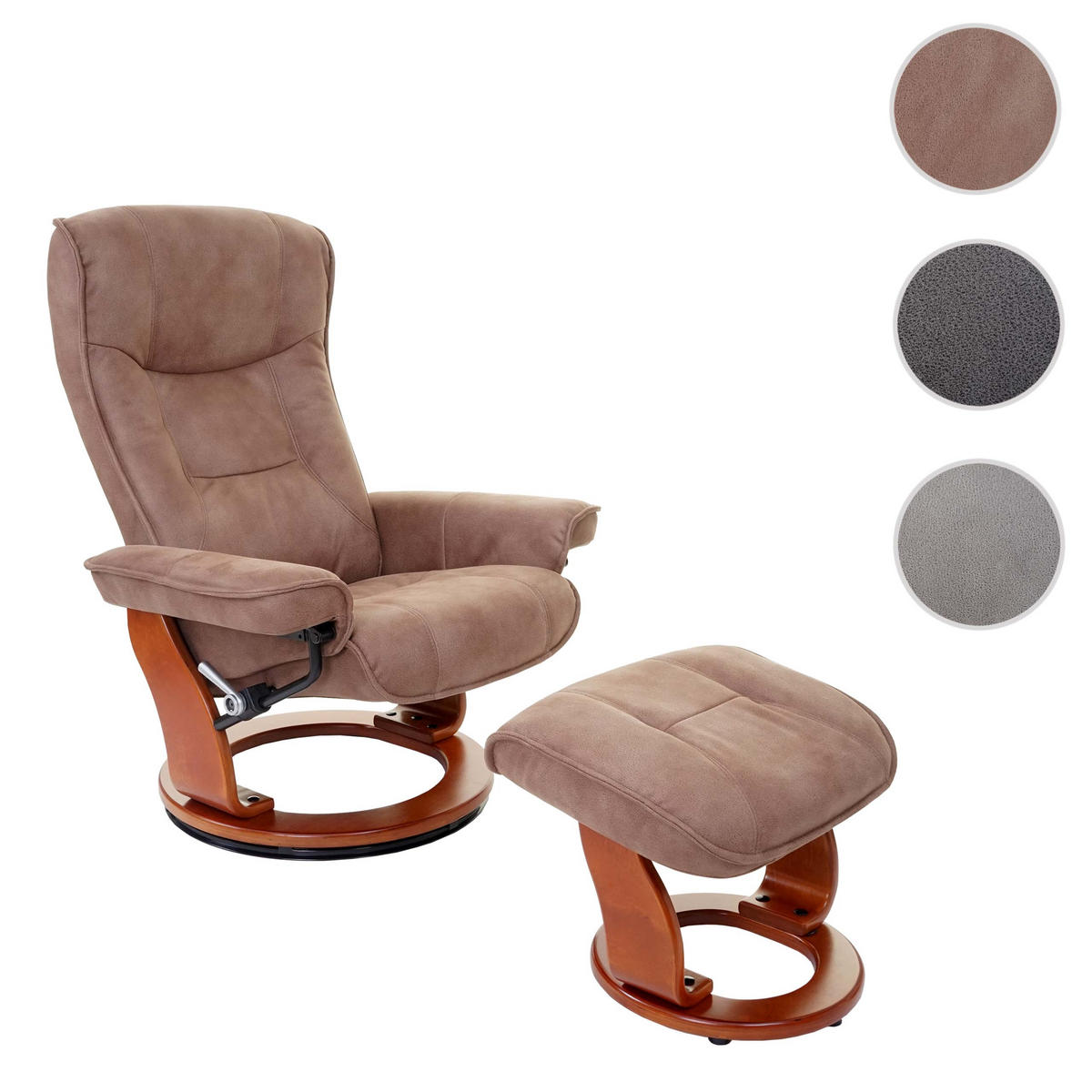 RELAXSESSELSET Braun - Braun, Textil (86/105/131cm) - MCA