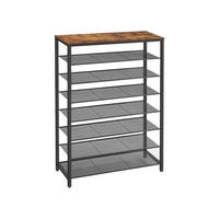 SCHUHREGAL - Braun, Holzwerkstoff (30/152/100cm) - Hansiro