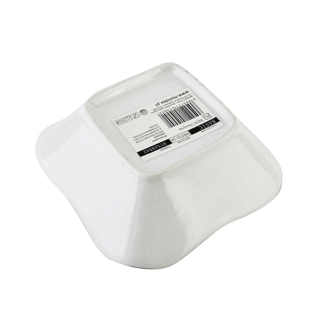 SERVIERSCHALE Basic Weiß 12/12/14 cm Keramik - Weiß, Keramik (12/14/12cm) - Mondex