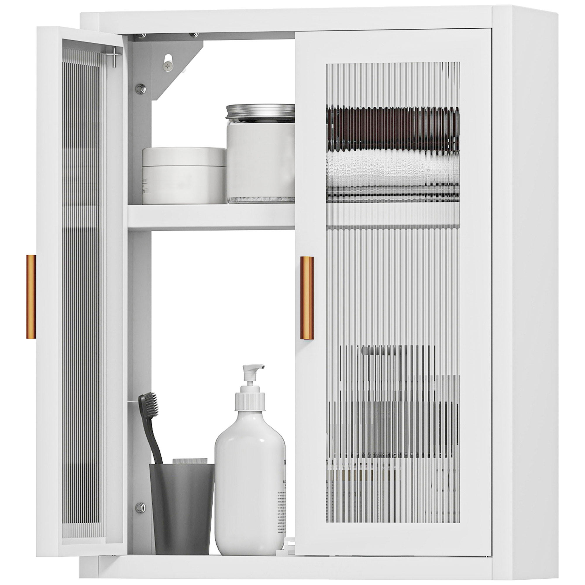HÄNGESCHRANK Weiß 1 Stück - Weiß, Metall (40/50/14cm) - GiPP