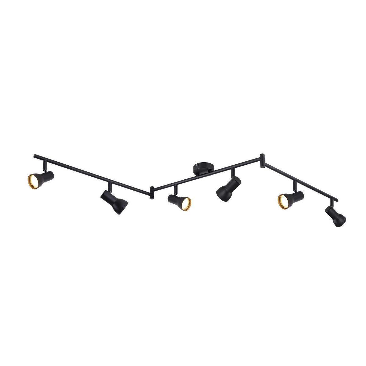 DECKENLEUCHTE Warmeschiff 150/8/18.5cm - Schwarz, Metall (150/8/18.5cm) - Nettlife