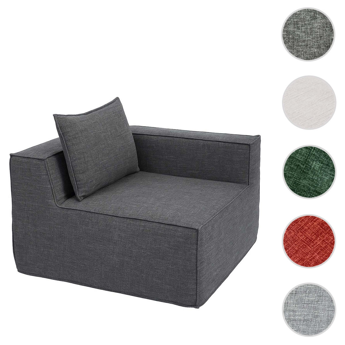 ECKTEIL Grau - Grau, Textil (97/63/97cm) - MCW