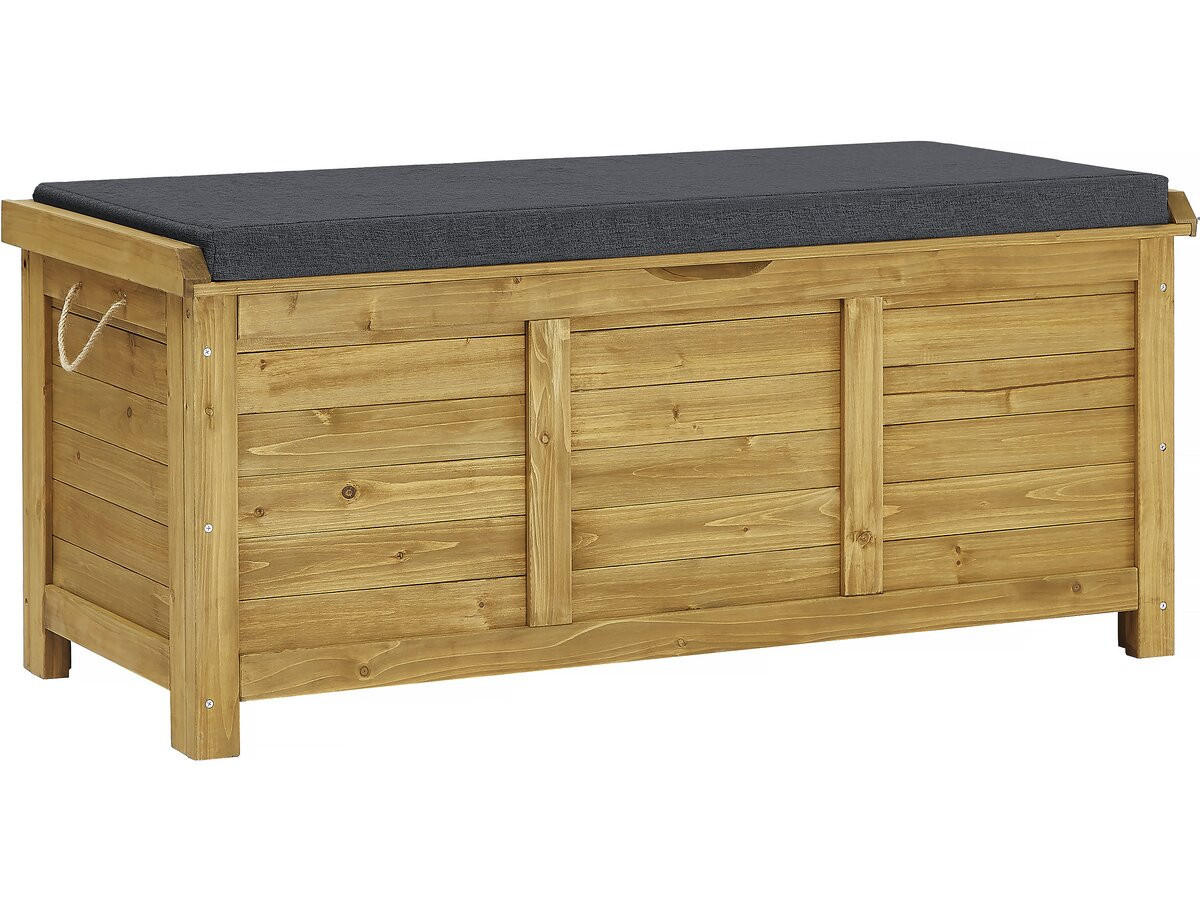 GARTENSCHRANK - GARTENTRUHE gana Braun - Braun, Holz (60/54/125cm) - Habitat Garten