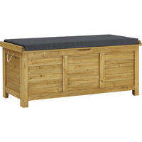 GARTENSCHRANK - GARTENTRUHE gana Braun - Braun, Holz (60/54/125cm) - Habitat Garten