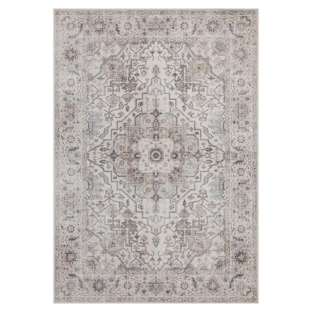 TEPPICH waschbar Flanel Light Beige/Grau 120x170 cm - Multicolor, Textil (120/170cm) - Vercai Rugs