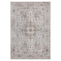 TEPPICH waschbar Flanel Light Beige/Grau 80x150 cm - Multicolor, Textil (80/150cm) - Vercai Rugs