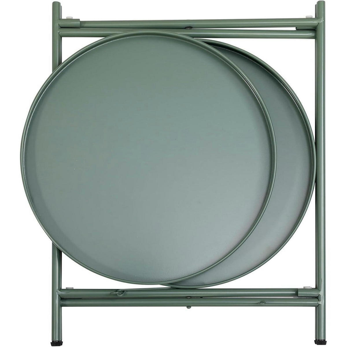 BEISTELLTISCH Rund Metall Gras Grün 37 x 48.5 cm - Grün, Metall (37/37/50cm)