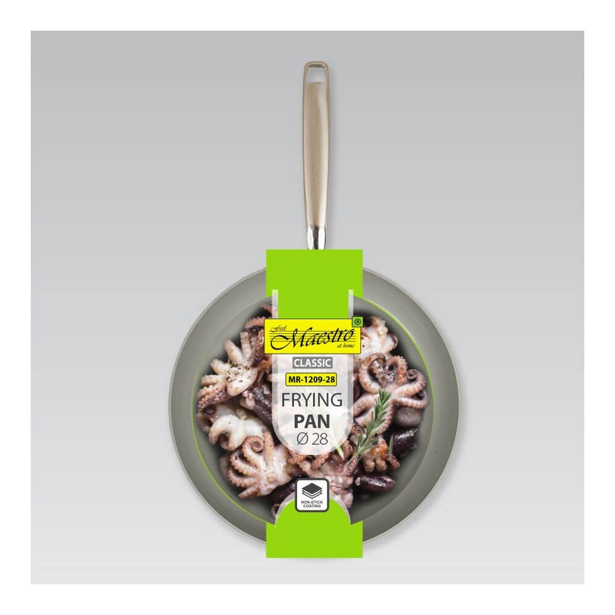 PFANNE Grau 47/28/5 cm MR120928 - Grau, Metall (28cm) - Maestro 