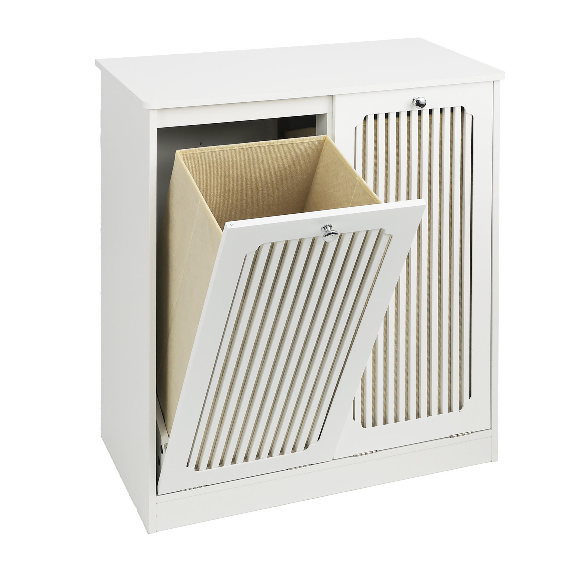 Urban Meuble Wäscheschrank Weiß 66x76x35 cm