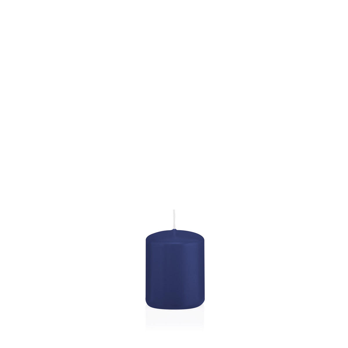 STUMPENKERZEN Dunkelblau Ø 48 x 60 mm, 24 Stück - Dunkelblau, Paraffin (5/6cm) - Wiedemann Kerzen