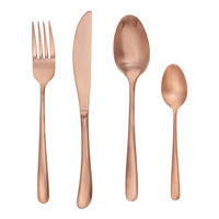 BESTECK-SET (4-teilig) Kings - Roségold, Metall - BUTLERS