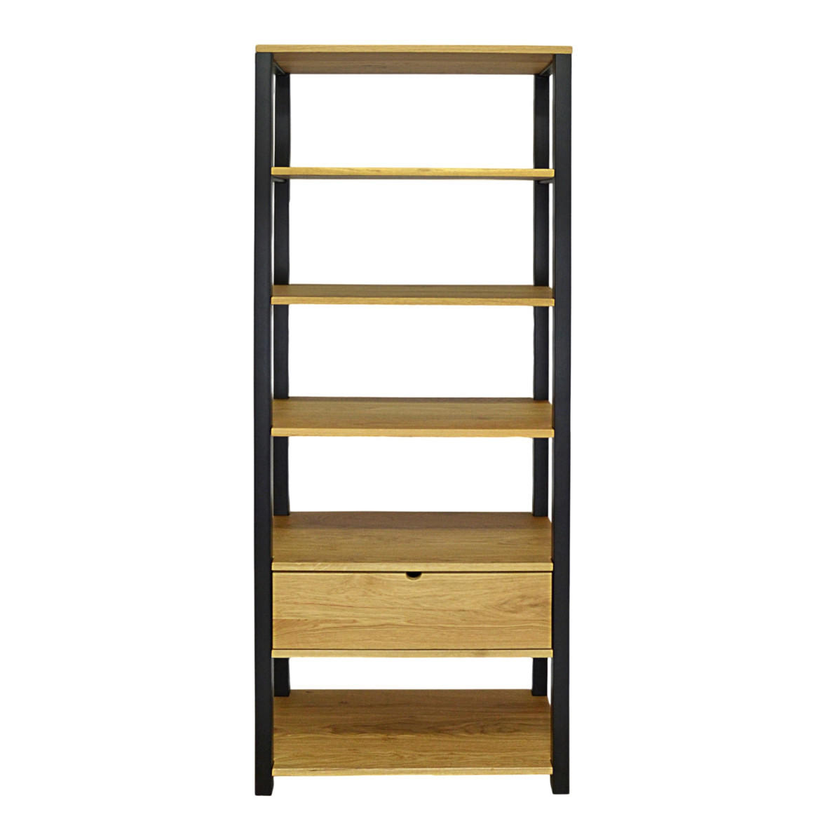 HOLZBÜCHERREGAL aus Massivholz für das Büro oder Wohnzimmer COLIN - Eichefarben, Holz (75/190/40cm) - Rawood Furniture