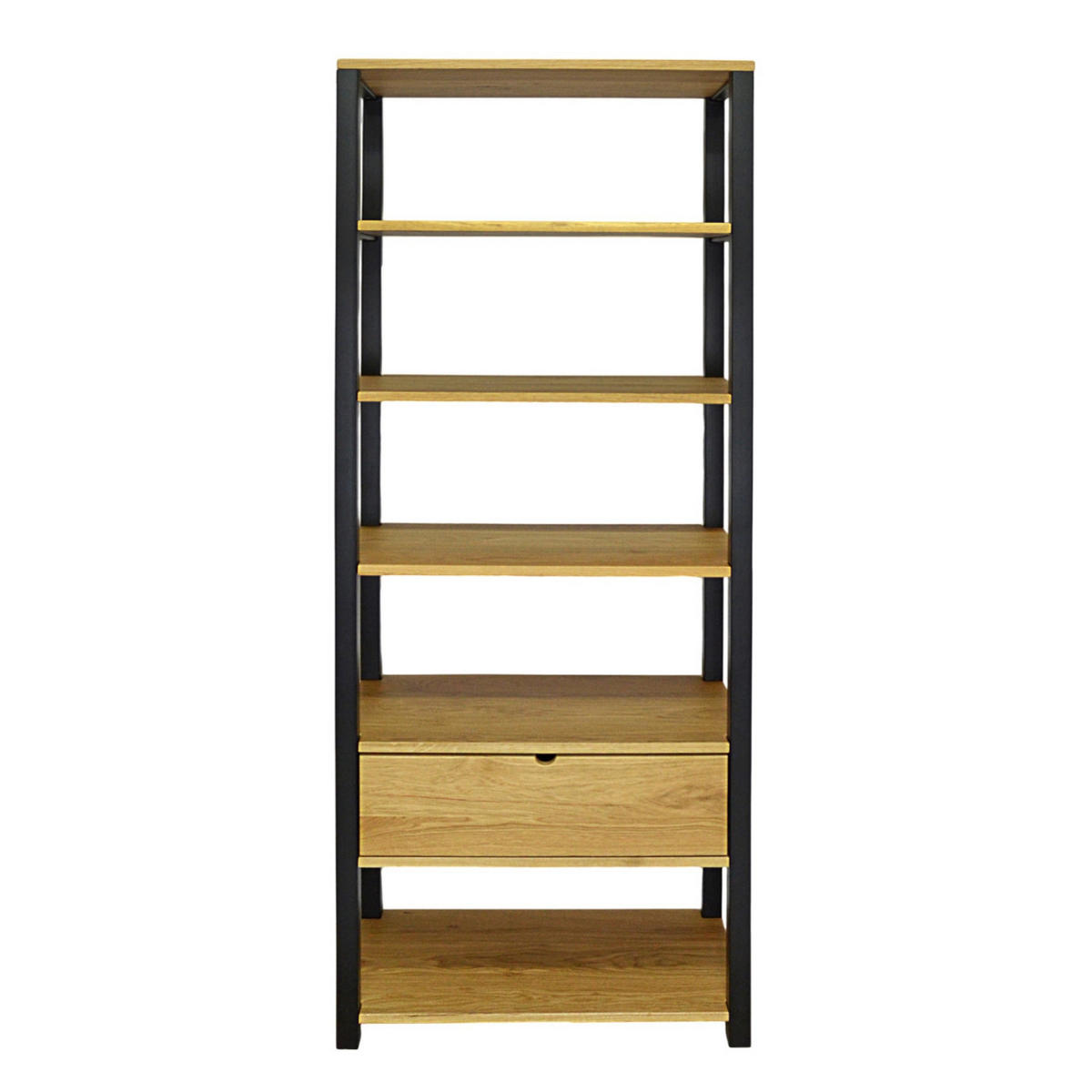 HOLZBÜCHERREGAL aus Massivholz für das Büro oder Wohnzimmer COLIN - Eichefarben, Holz (75/190/40cm) - Rawood Furniture