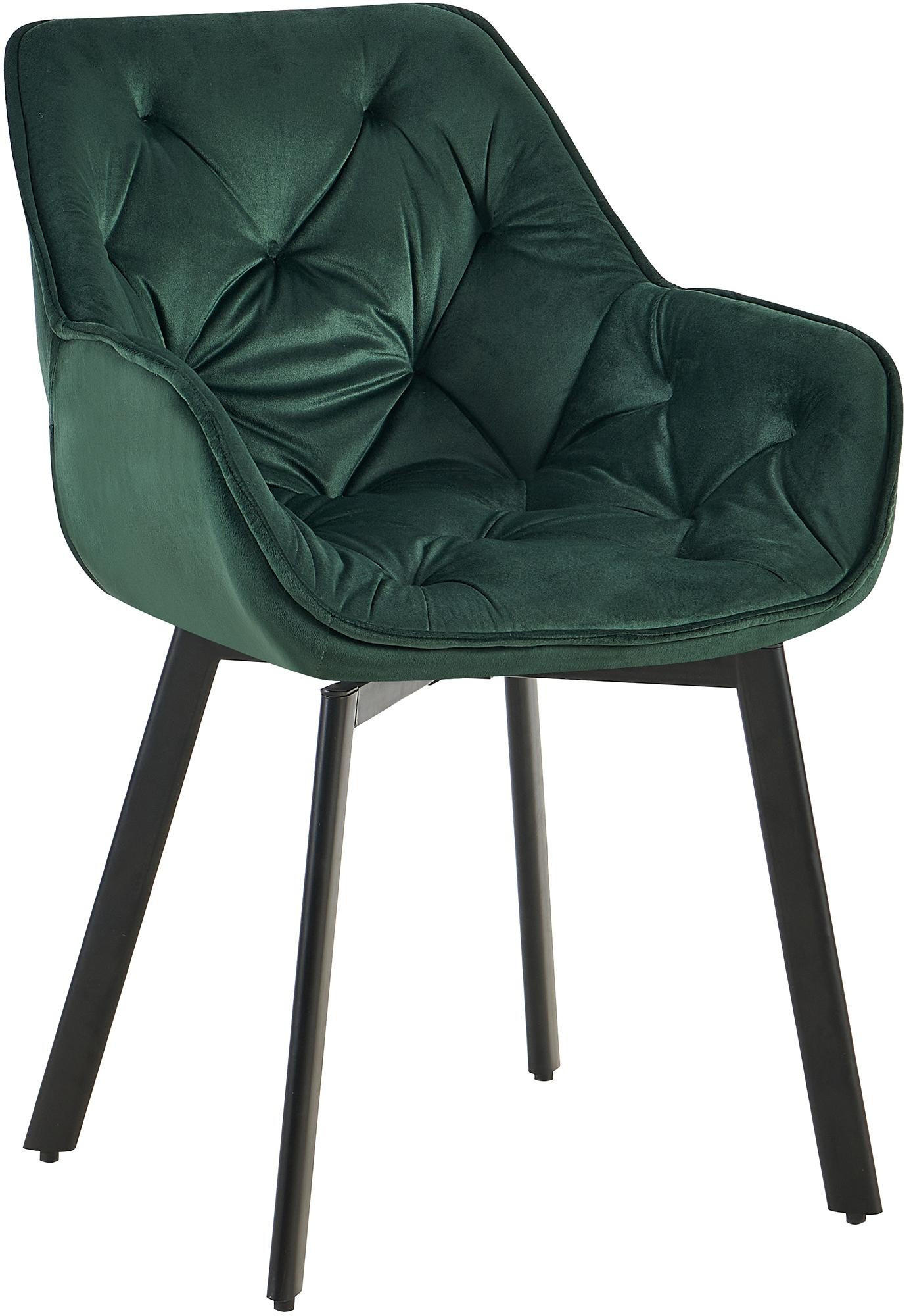 ESSZIMMERSTUHL Antigo 84x57x62 cm grün - Grün, Textil (57/84/62cm) - furnicato