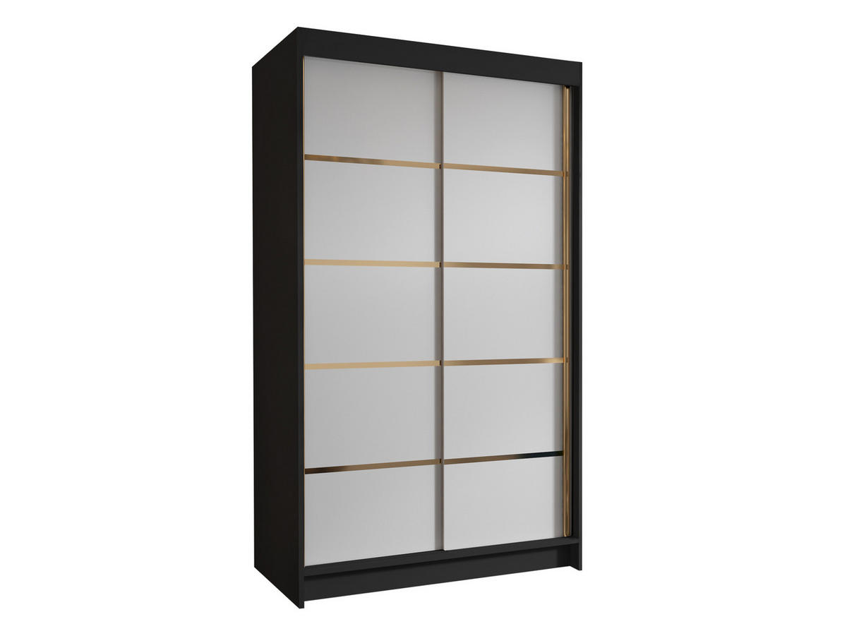SCHIEBETÜRENSCHRANK Vigo IV - Goldfarben, Holzwerkstoff/Metall (100/200/58cm) - MIRJAN24
