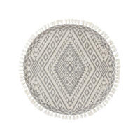 TEPPICH rund Elias Grau ø 150 cm rund - Grau, Textil (150/1cm) - KUNSTLOFT
