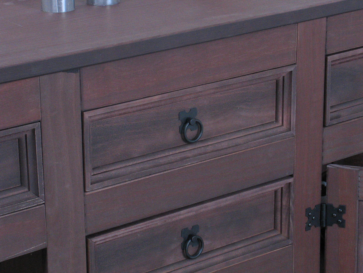 SIDEBOARD braun - Braun, Holz/Textil (200/84/44cm) - ebuy24