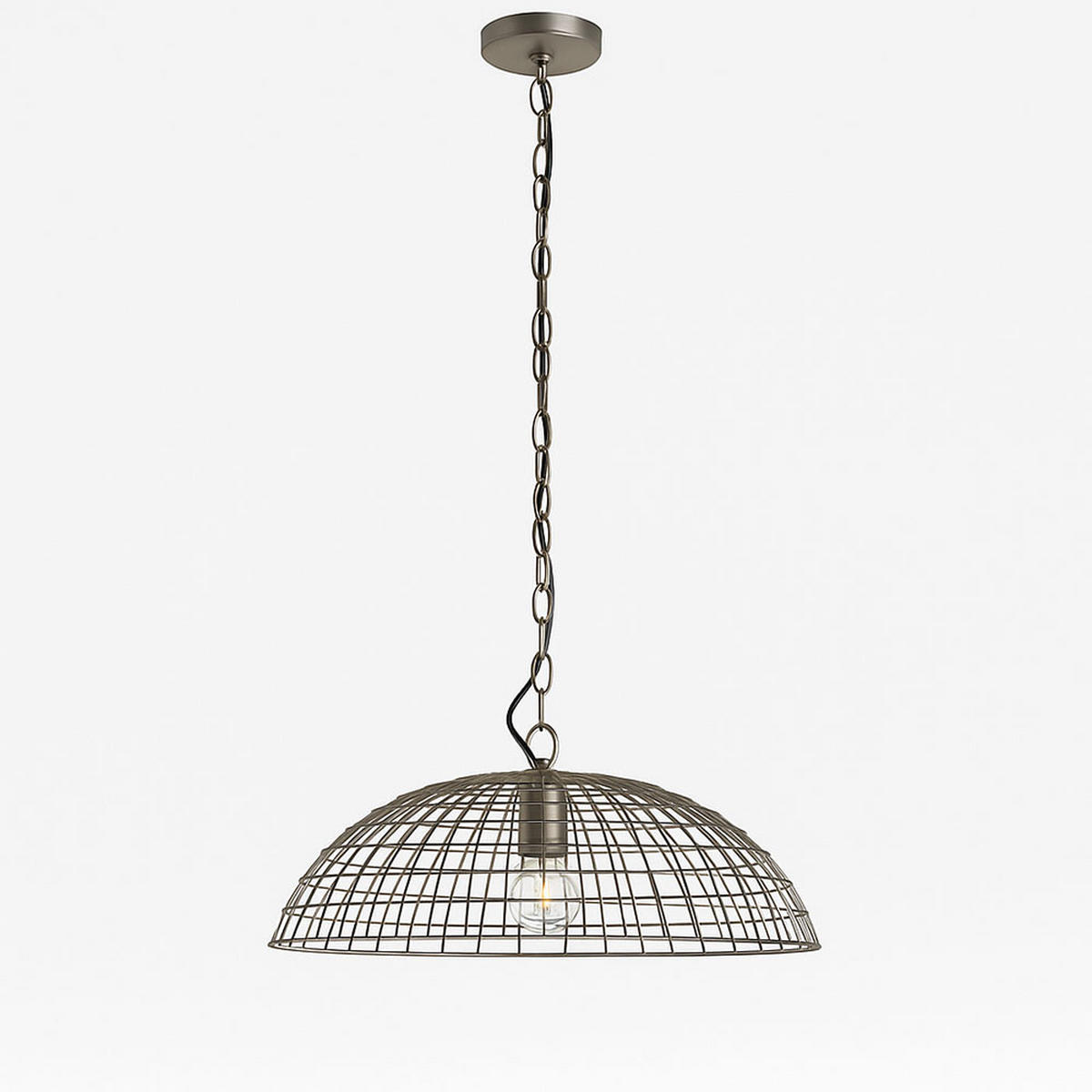 LED HÄNGELEUCHTE Delano Metall Silber - Silberfarben, Metall (40/40/85cm)