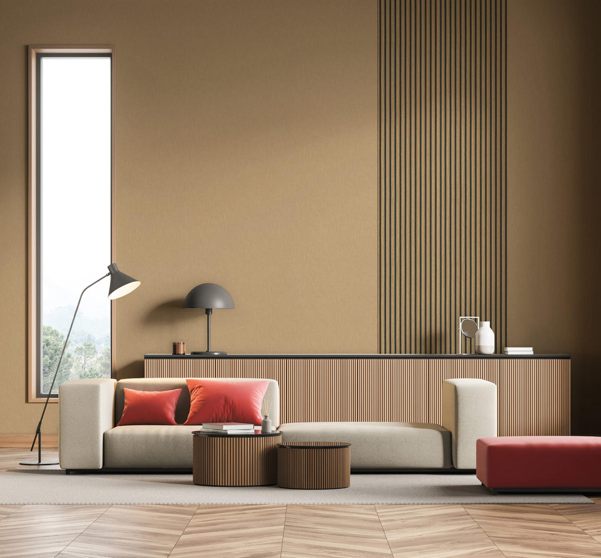 VLIESTAPETE Streifen Tapete braun - Hellbraun, Papier (53/1005cm) - marburg