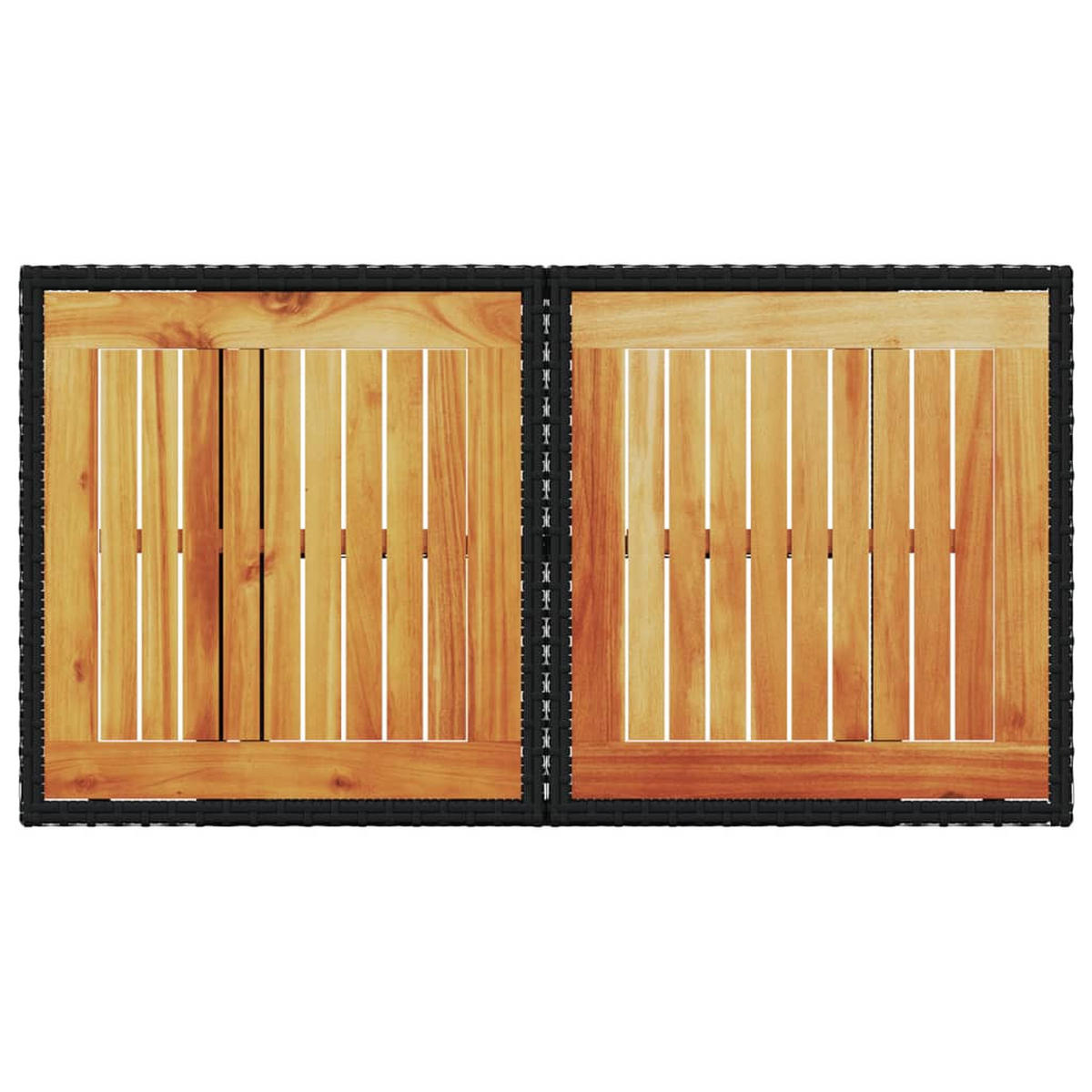 GARTENTISCH Tischralf 55/73/100 cm - Schwarz, Naturmaterialien (100/55/73cm) - ZMH