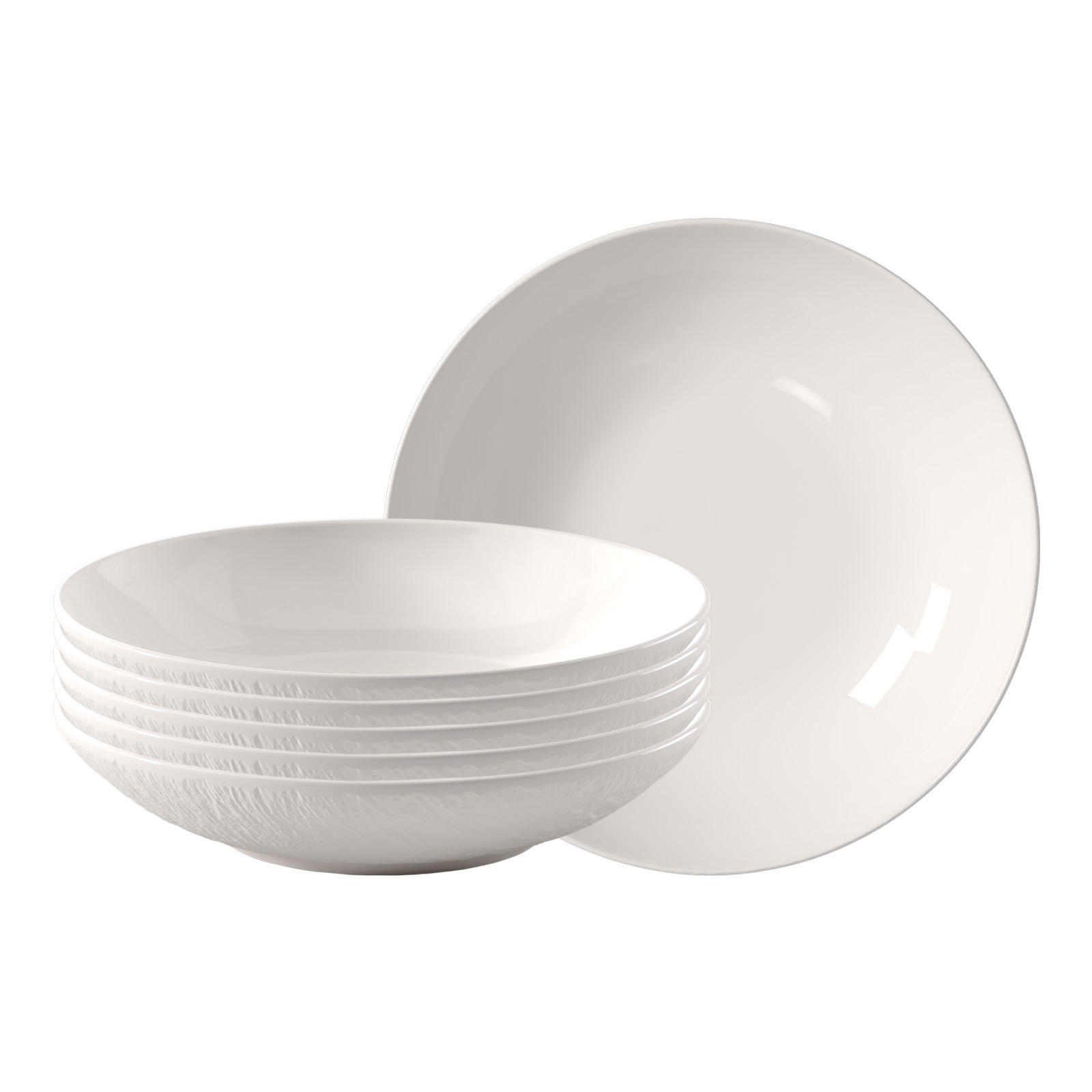 SCHALEN Manufacture Ice weiß ø 23,5 cm 6er Set - Weiß, Keramik (23.5cm) - Villeroy & Boch