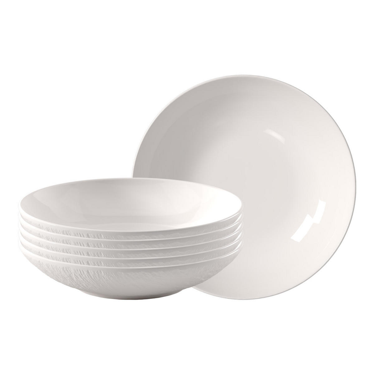 SCHALEN Manufacture Ice weiß ø 23,5 cm 6er Set - Weiß, Keramik (23.5cm) - Villeroy & Boch