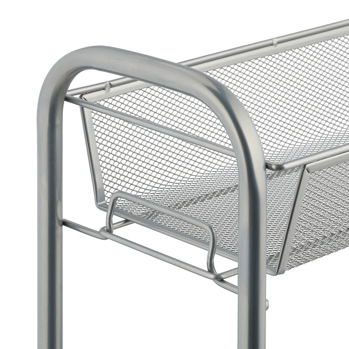 GEWÜRZREGAL - Silberfarben, Kunststoff/Metall (44/40/17.5cm) - Relaxdays