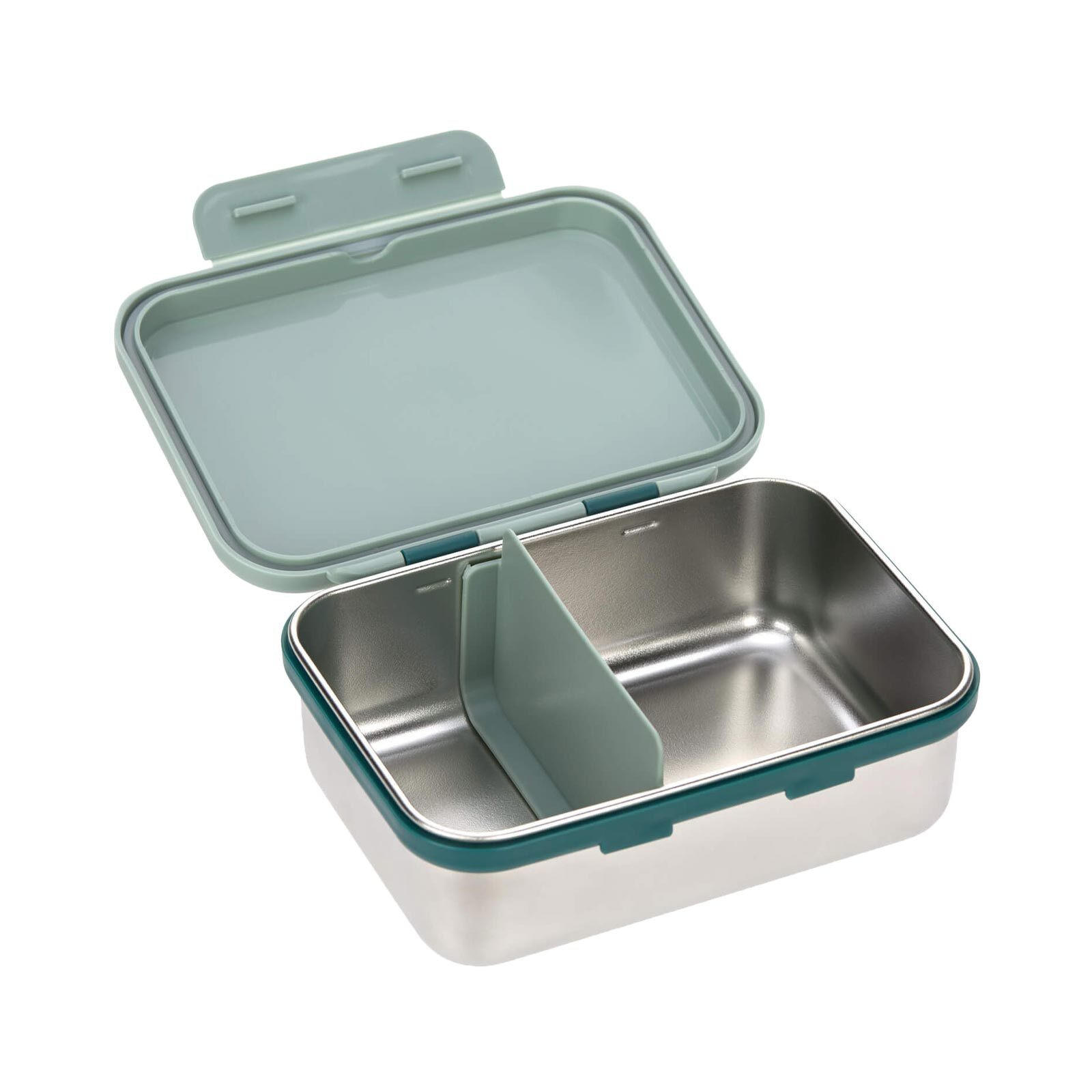 EDELSTAHL LUNCHBOX Adventure Bus 17,3 x 13,3 x 6,9 cm - Olivgrün, Metall (13.3/6.9/17.3cm) - Lässig