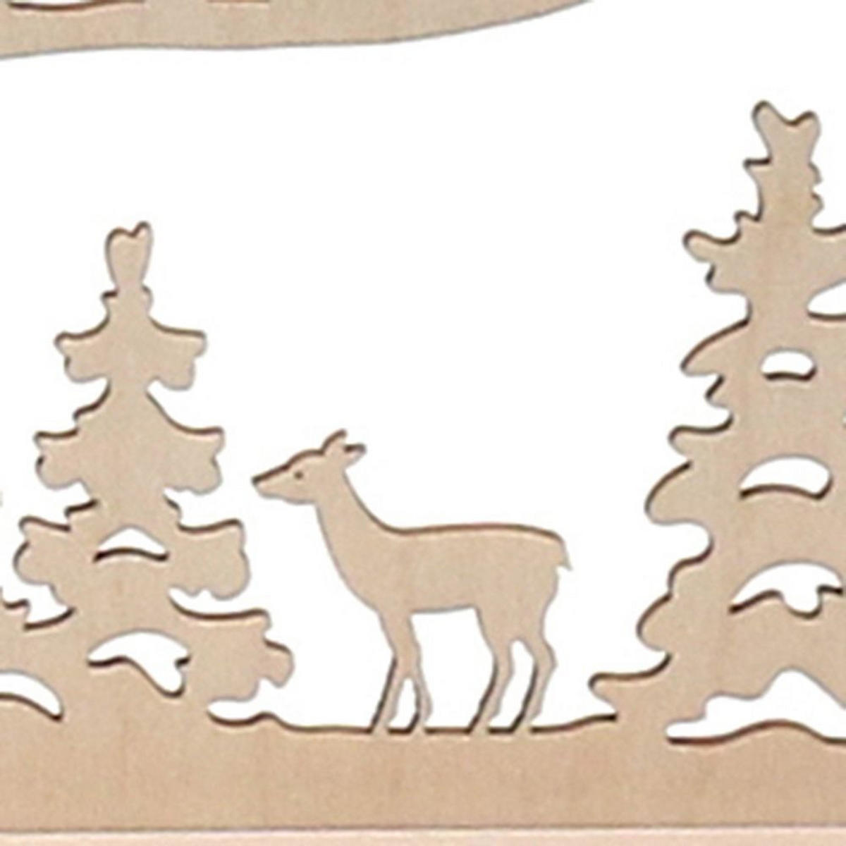 SCHWIBBOGEN Seiffener Kirche 7-flammig - Multicolor, Holz (0.1/1/0.1cm) - Dekoteam24