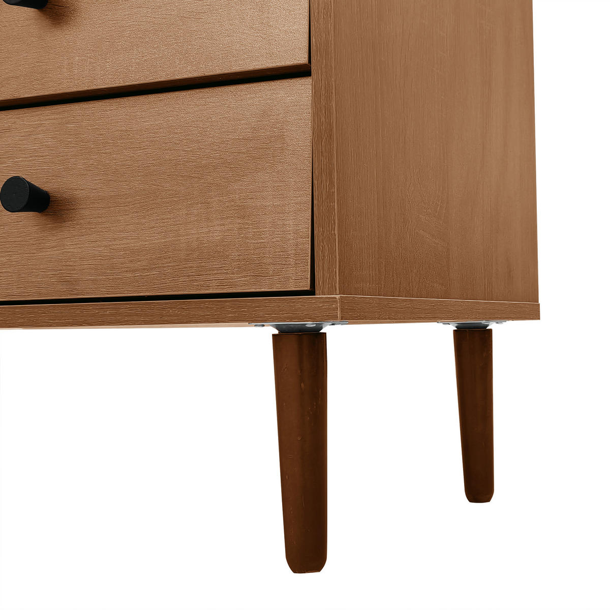 SIDEBOARD in Naturfarben mit Rattantüren und Schubladen für Wohnzimmer, B130/T40/H75.5 cm - Naturfarben, Holzwerkstoff (130/75.5/40cm) - STILVORA