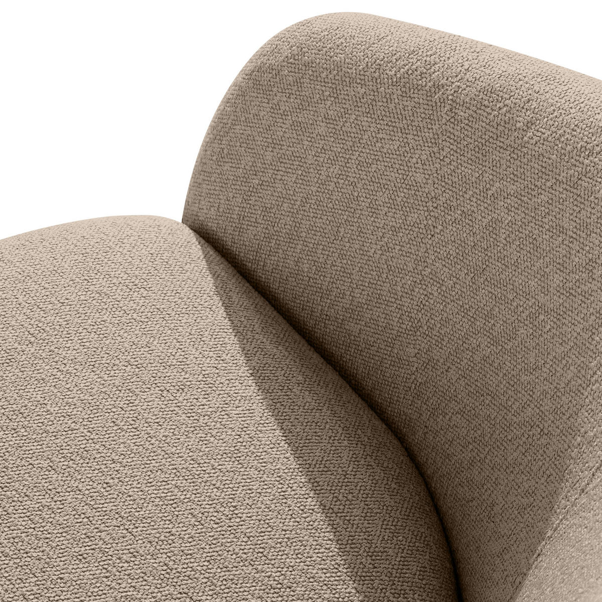 GARTENSOFA SOLIS - Hellbraun, Textil/Metall (118/76/66cm) - KONSIMO®