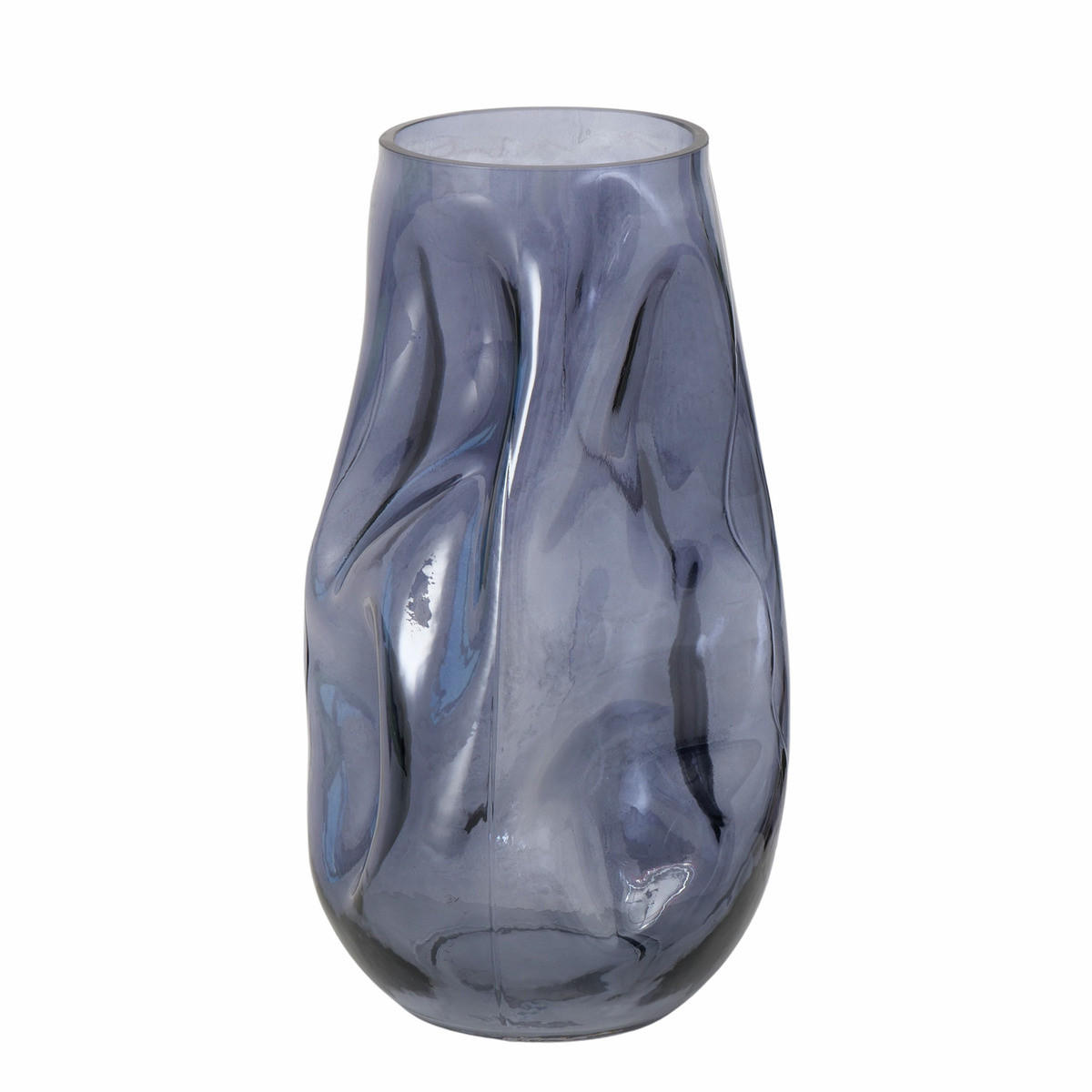 VASE Glas Lojin 27,8 cm - Grau, Glas (16/27.8cm) - Boltze Home