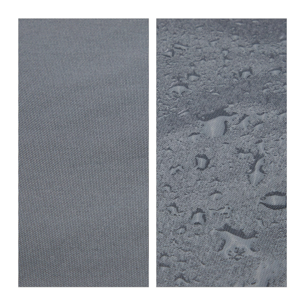 SONNENSEGEL - Grau, Textil/Metall (350/250cm) - Relaxdays