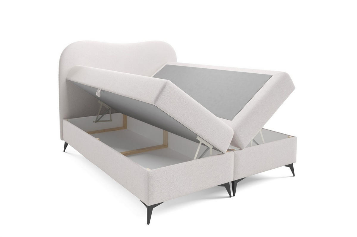 BOXBETT Blair Premium - Rotbraun, Holzwerkstoff/Textil (180/200cm) - Fun Möbel