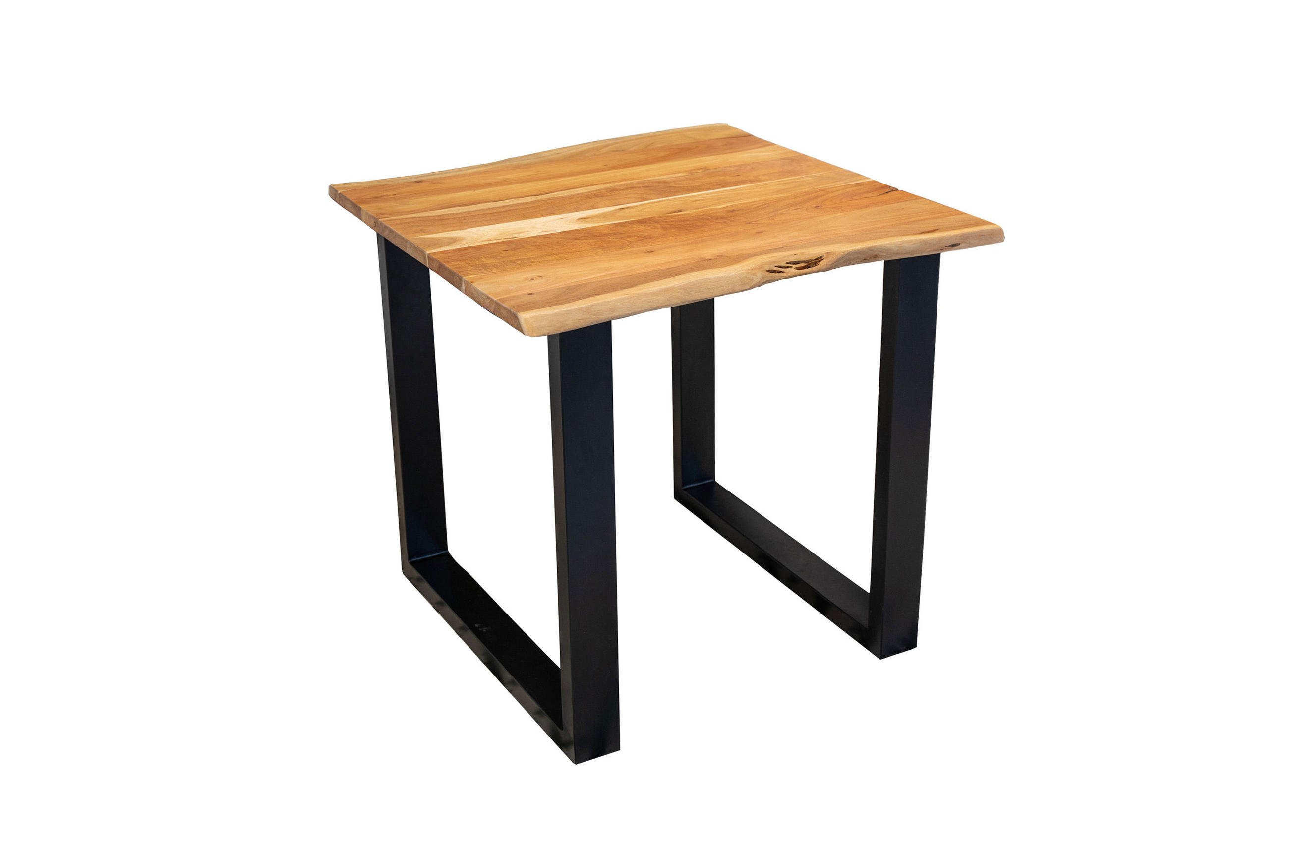 ESSTISCH MAX - Beige/Schwarz, Holz/Metall (80/80/77cm) - SAM