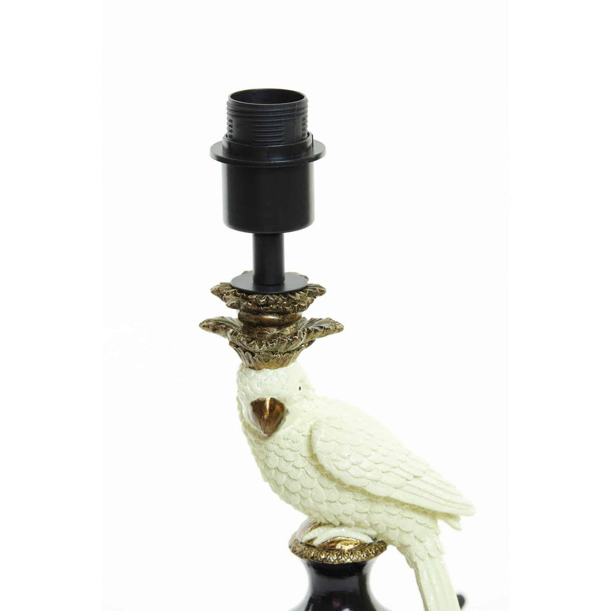 LAMPENFUSS Nyasa Bronze 14,5/14,5/46,5 cm - Schwarz, Kunststoff (14.5/14.5/46.5cm) - Light & Living