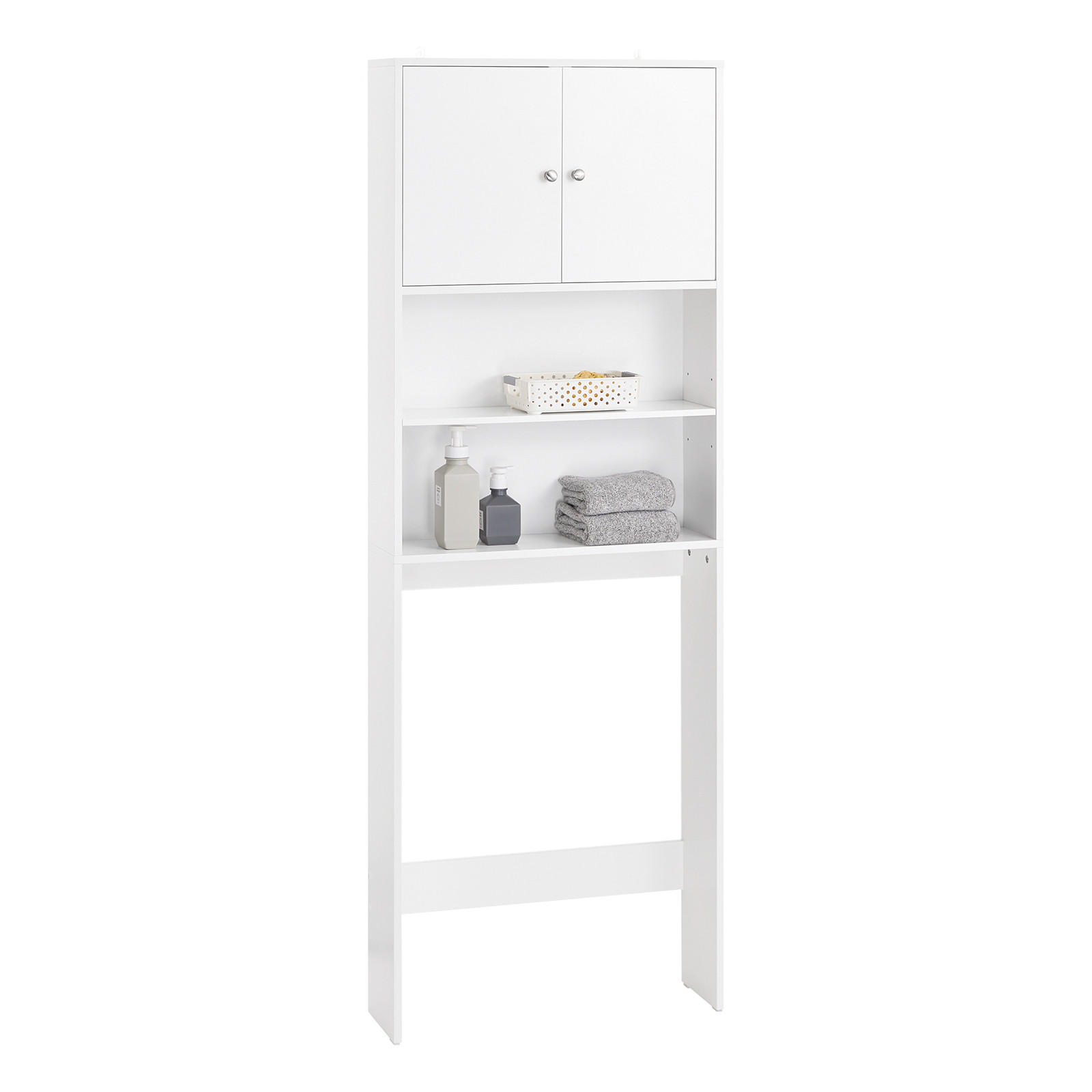 WASCHMASCHINENSCHRANK Weiß - Weiß, Holzwerkstoff (65/182/20cm) - SoBuy