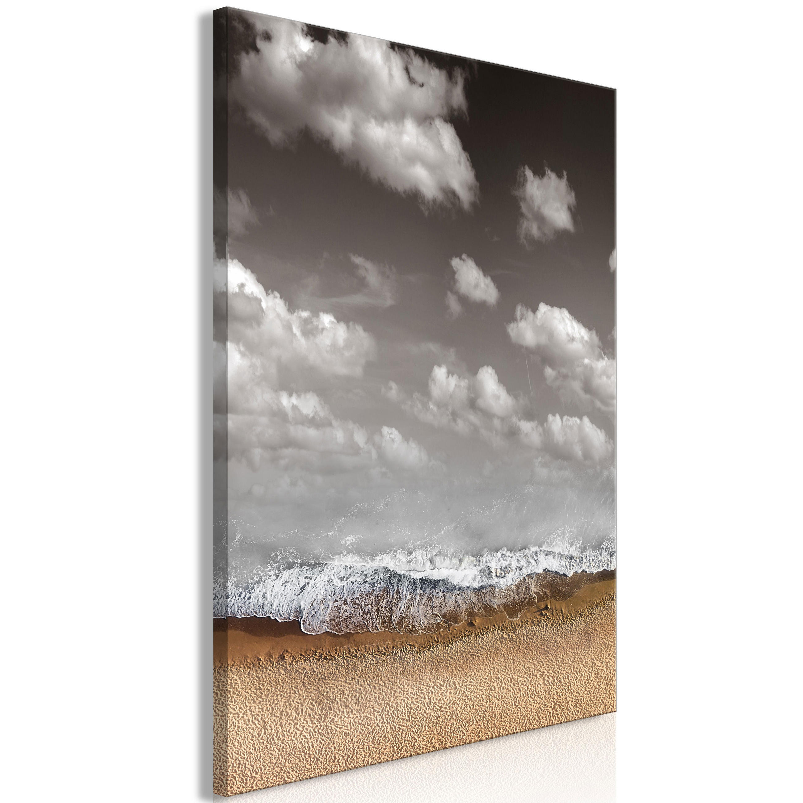KUNSTDRUCK Grau 80/120 cm - Braun/Grau, Textil (80/120cm) - KUNSTLOFT