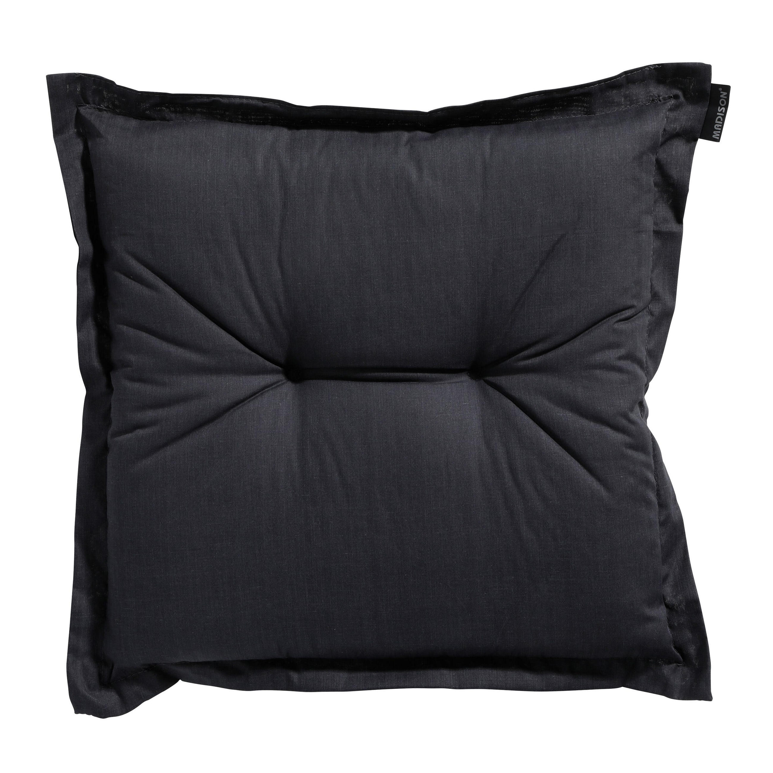SITZKISSEN Basic 50/50 cm 4er-Set - Schwarz, Textil (50/5/50cm) - Madison
