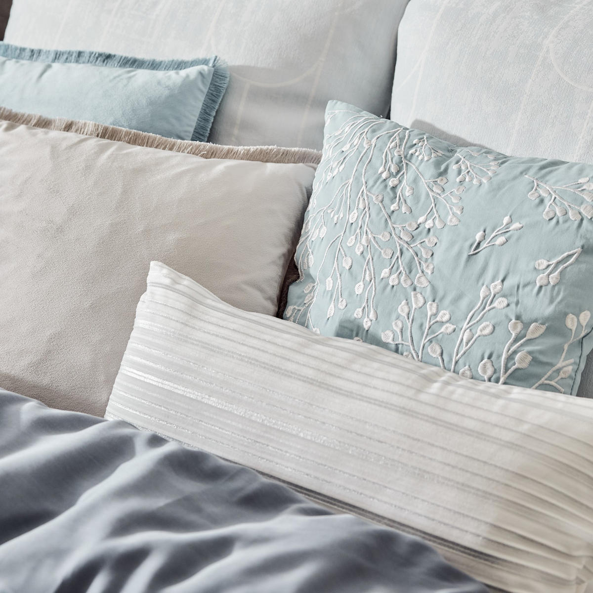 KISSENBEZUG Calama - Weiß, Textil (30/60cm) - home&you