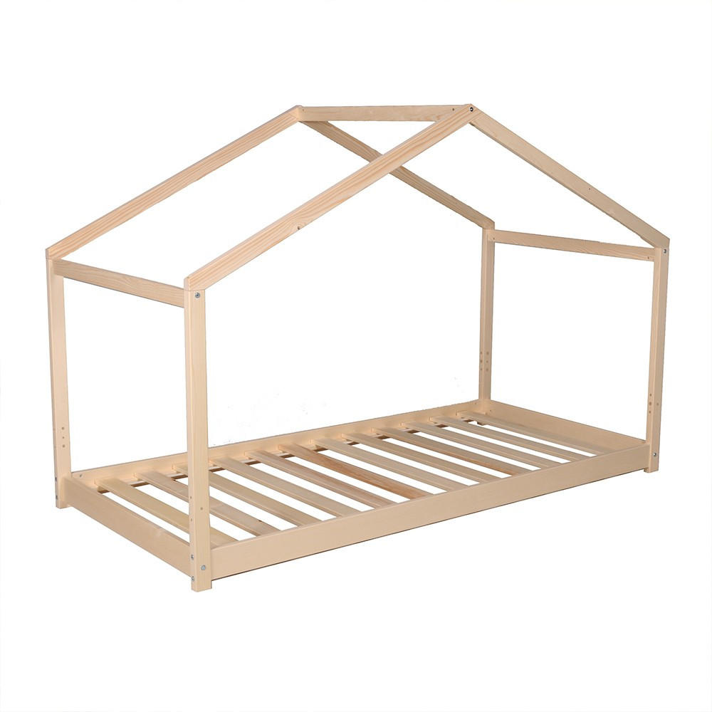 HAUSBETT KOALA MIT LATTENROST/ Kinderbett 90x190 - Natural - Naturfarben, Holz (90/190cm) - Weber Industries