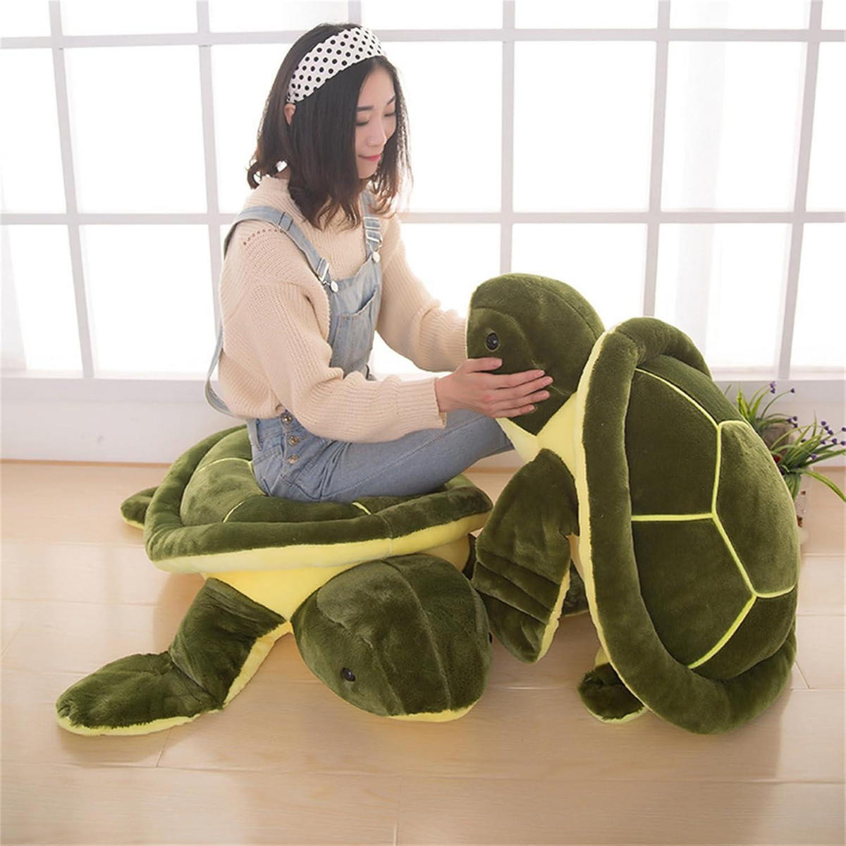 KUSCHELTIER Schildkröte Plüschtier 25 cm grün - Grün, Textil (25/25cm)