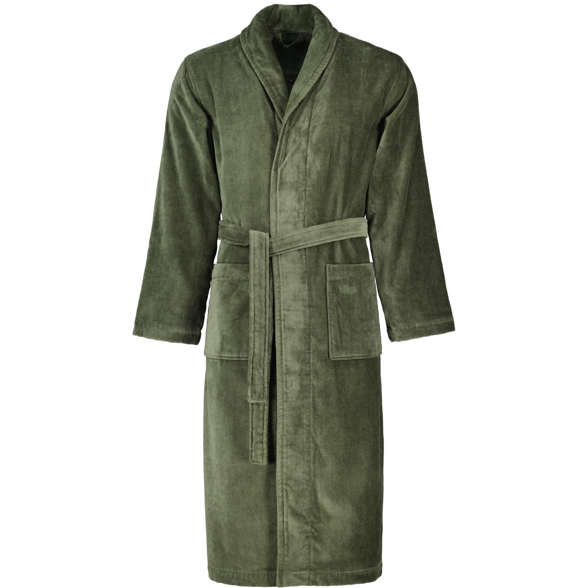 BADEMÄNTEL UNISEX SCHALKRAGEN FEELING-L MUD GREEN - 5830 - Grün, Textil (Mnull) - Vossen